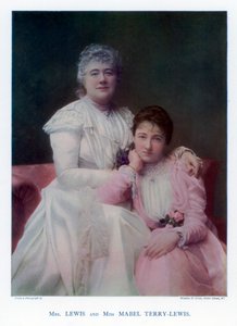 Fru Lewis Kate Terry og Miss Mabel Terry-Lewis, britiske skuespillerinder, 1901.