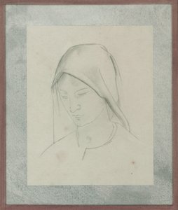 Studie til St Martin altertavle, ca. 1928 (blyant på papir)