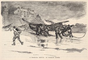 En kulskitse, fra The Century Magazine, november 1883 af Winslow Homer