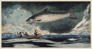 En god pool, Saguenay-floden af Winslow Homer