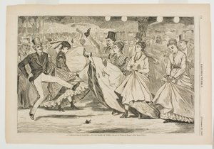 Et parisisk bal, der danser på Mabille, Paris af Winslow Homer
