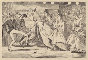 A Parisian Ball - Dancing at the Mabille, Paris, udgivet 1867. af Winslow Homer