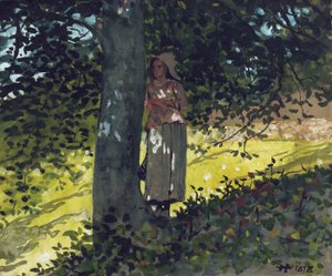 Et skyggefuldt sted, Houghton Farm, 1878 af Winslow Homer