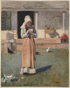 En syg høne af Winslow Homer