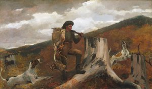 En jagtmand og hunde af Winslow Homer