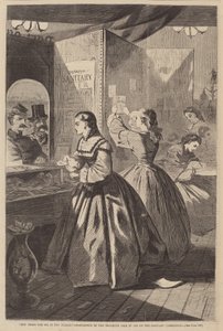 Any Thing for Me, If You Please - Post Office of the Brooklyn Fair in Aid of the..., udgivet 1864 af Winslow Homer