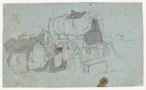 Hærvogn og Muldyr af Winslow Homer