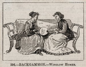 Backgammon. af Winslow Homer