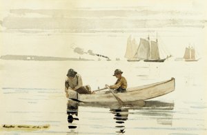 Boys Fishing, Gloucester Harbor, 1880 af Winslow Homer