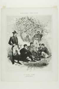 Skitser fra kampagnen: A Pass Time - Kavaleriets hvile af Winslow Homer
