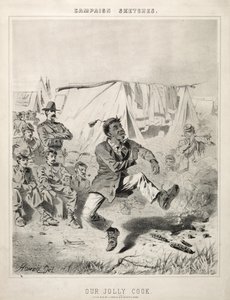 Kampagneskitser: Our Jolly Cook, 1863. af Winslow Homer