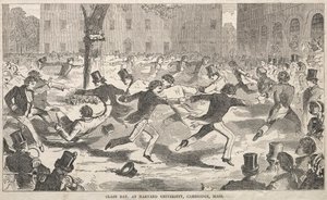 Klassedag ved Harvard University, Cambridge, Massachusetts, 1858. af Winslow Homer