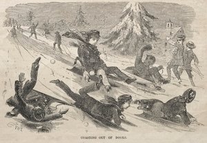På vej ud af døren af Winslow Homer