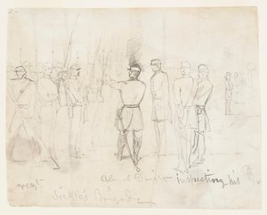 Oberst Dwight inspicerer sit regiment af Winslow Homer