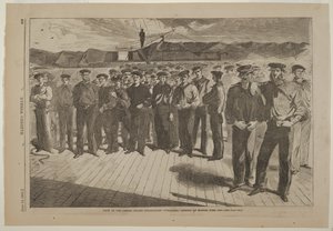 Besætning på den amerikanske dampslup Colorado, hyret i Boston, juni 1861 af Winslow Homer