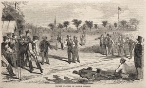 Cricketspillere på Boston Common, 1859. af Winslow Homer