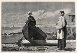 Dads Coming!, 1873. af Winslow Homer