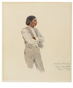 David Pharohh, The Last of the Montauks, 1874 af Winslow Homer
