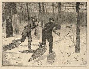Hjortejagt i Adirondacks om vinteren, fra Every Saturday, A Journal of Choice Reading, 21. januar 1871 af Winslow Homer