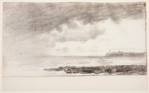 Tegning, bugten ved Cullercoats, England, 1881 af Winslow Homer
