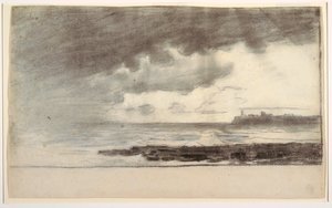Tegning, bugten ved Cullercoats, England, 1881 af Winslow Homer