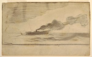 Tegning, Fisketrawler, ca. 1881 af Winslow Homer