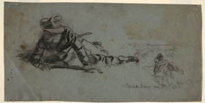 Tegning, Tre dage ved fronten, ca. 1863 af Winslow Homer