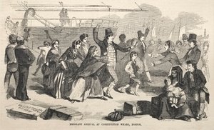 Emigrant-ankomst til Constitution Wharf, Boston, 1857. af Winslow Homer
