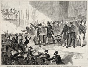 Udvisning af sorte mennesker og abolitionister fra Tremont Temple, Boston, Massachusetts..., 1860. af Winslow Homer