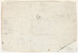 Figur på hesteryg og andre undersøgelser [verso] af Winslow Homer