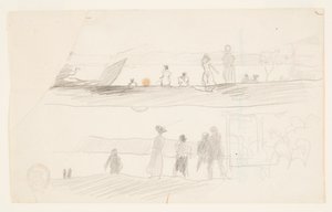 Figurer, der kigger mod en bugt af Winslow Homer