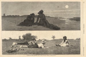 Flirte på havet og på engen, fra Harper af Winslow Homer