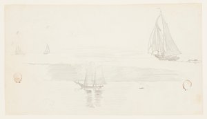 Fire skonnere af Winslow Homer