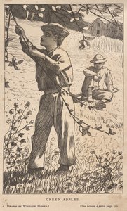 Grønne æbler af Winslow Homer