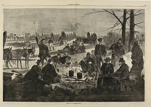 Standsning af et vogntog af Winslow Homer