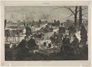 Vognkolonnens holdt op af Winslow Homer