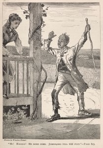 Hej! H-O-O-O! Han er færdig med at komme. Jumboloro Tell You First., 1869. af Winslow Homer