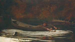 Hund og jæger, 1892. af Winslow Homer