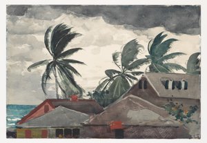Orkan, Bahamas af Winslow Homer