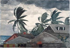 Orkan, Bahamas af Winslow Homer