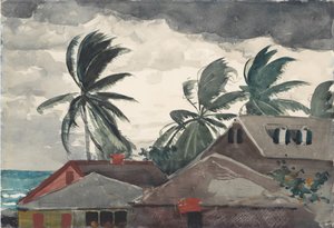 Orkanen, Bahamas, 1898. af Winslow Homer
