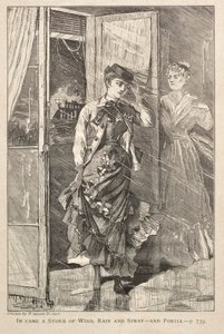 Ind kom en storm af vind, regn og sprøjt - og Portia af Winslow Homer