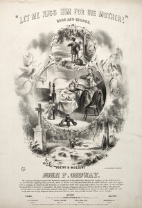 Lad mig kysse ham for hans mødre - Nodecover. af Winslow Homer