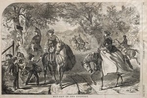 1. maj på landet, 1859. af Winslow Homer