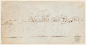 Mænd, der kigger over jordarbejder af Winslow Homer