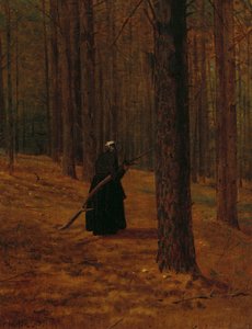 Gammel kvinde samler pensel, 1865 af Winslow Homer