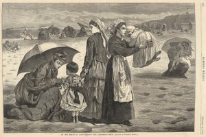 På stranden ved Long Branch af Winslow Homer