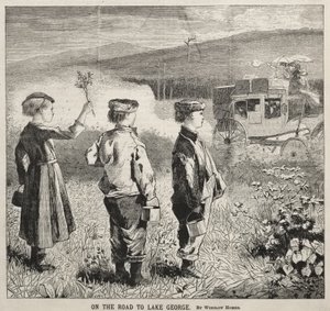 På vejen til Lake George af Winslow Homer