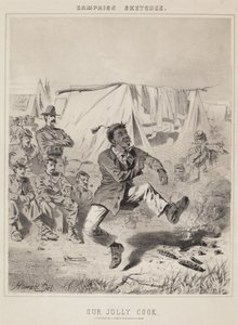 Vores Jolly Cook-kampagneskitser. af Winslow Homer