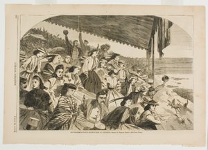 Vores vandingssteder-Hestevæddeløb i Saratoga af Winslow Homer